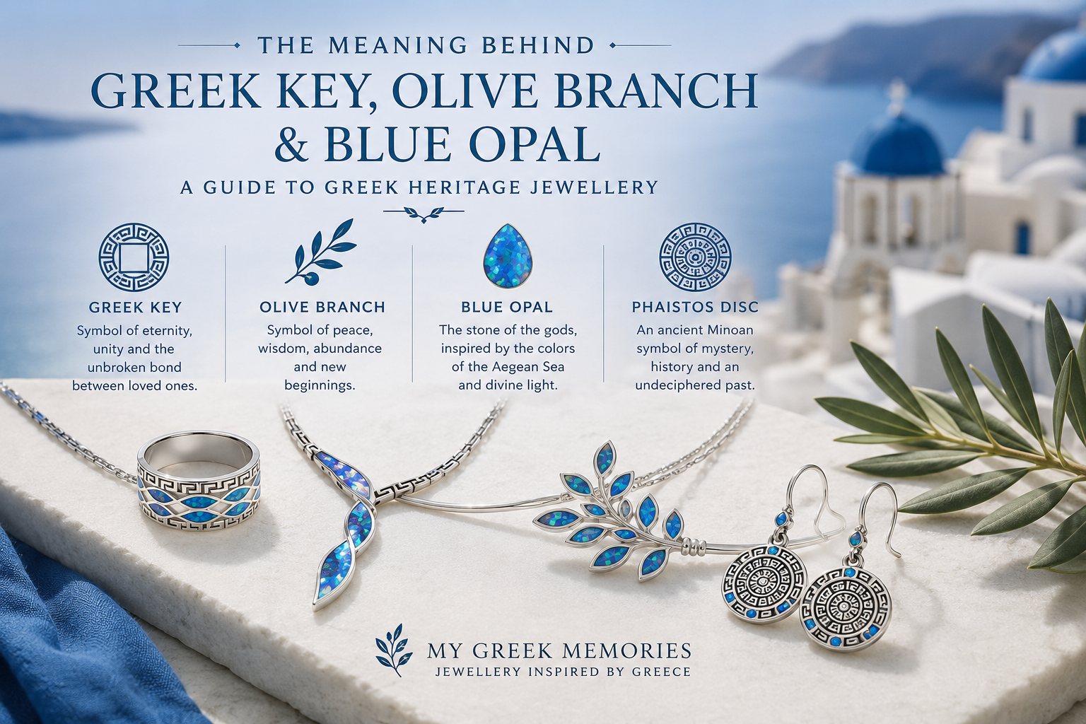 The Meaning Behind Greek Key, Olive Branch & Blue Opal: A Guide to Greek Heritage Jewellery