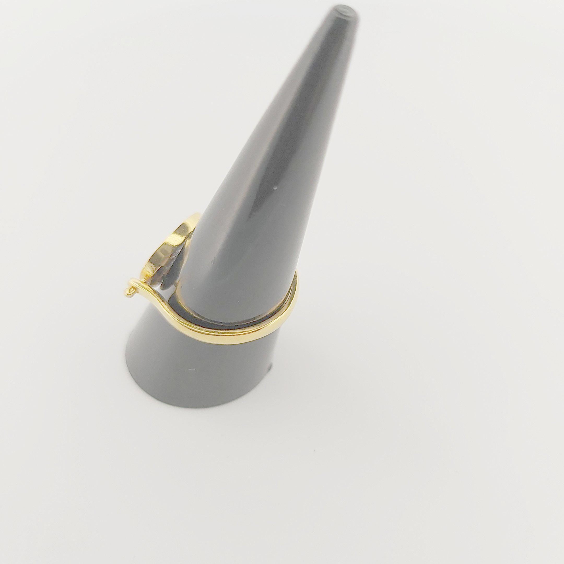 Phaistos Disc Ring, Gold Plated Ancient Greek Design, Statement Ring