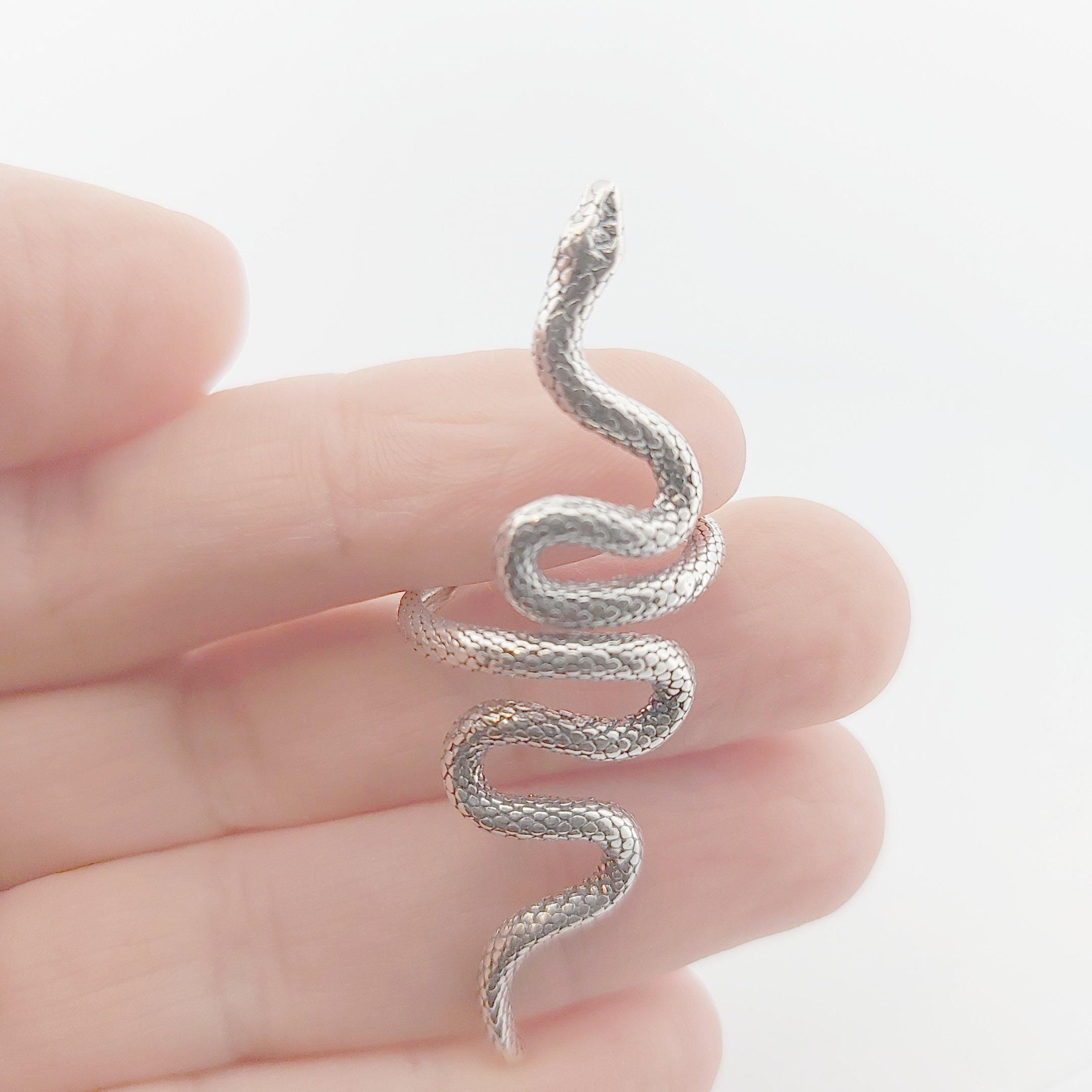 Sterling Silver Snake Ring, Greek Mythology Inspired, Vintage Style