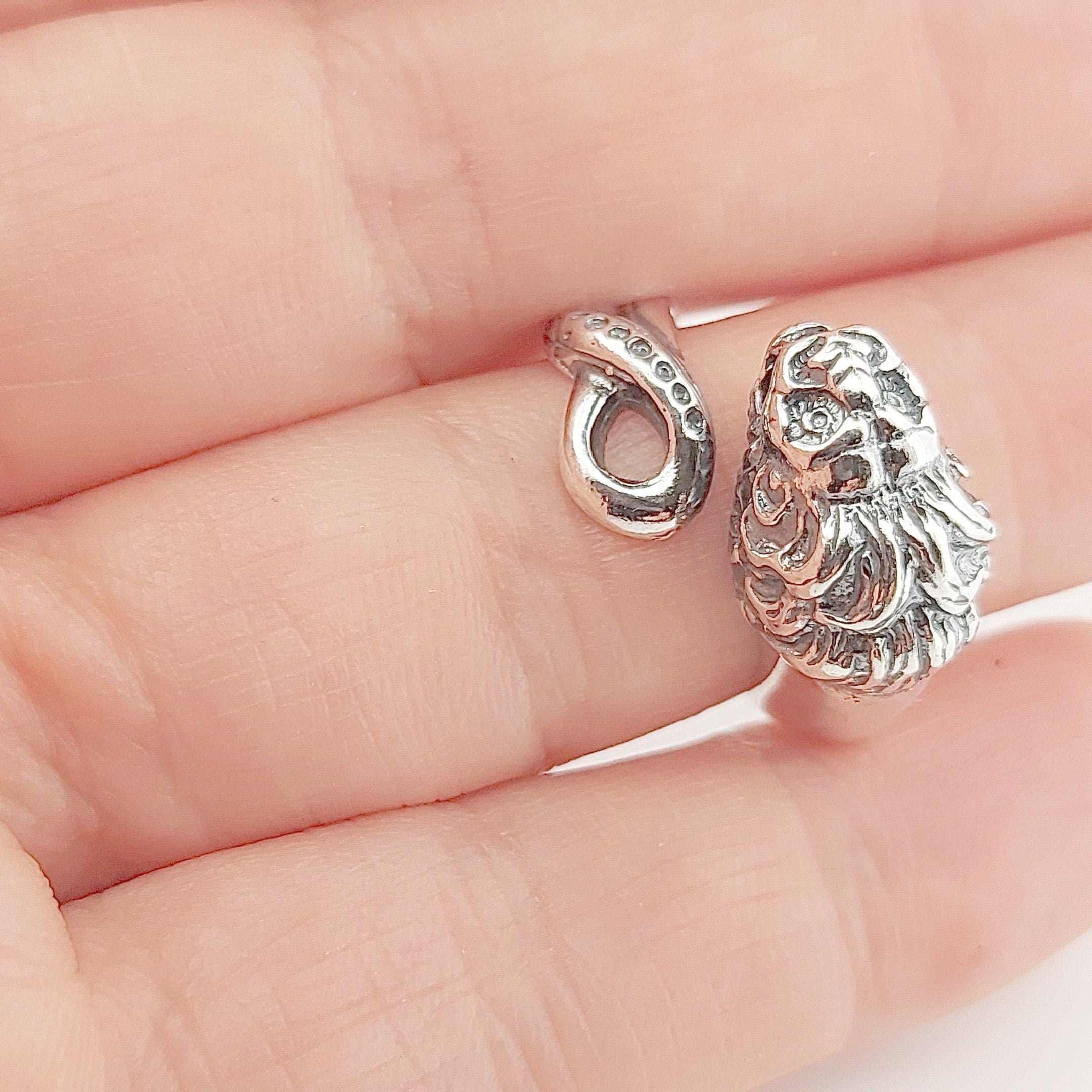 Lion Head Ring: Greek Mythology Inspired Silver Statement Ring