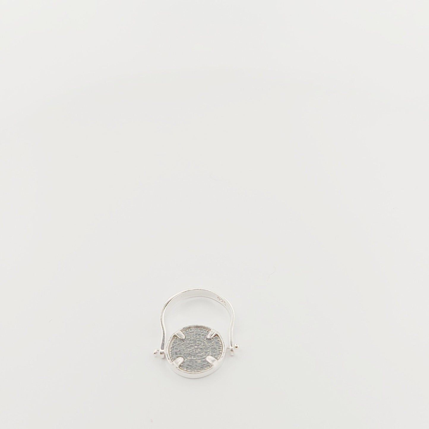 Phaistos Disc Silver Ring, Ancient Greek Design, Statement Ring