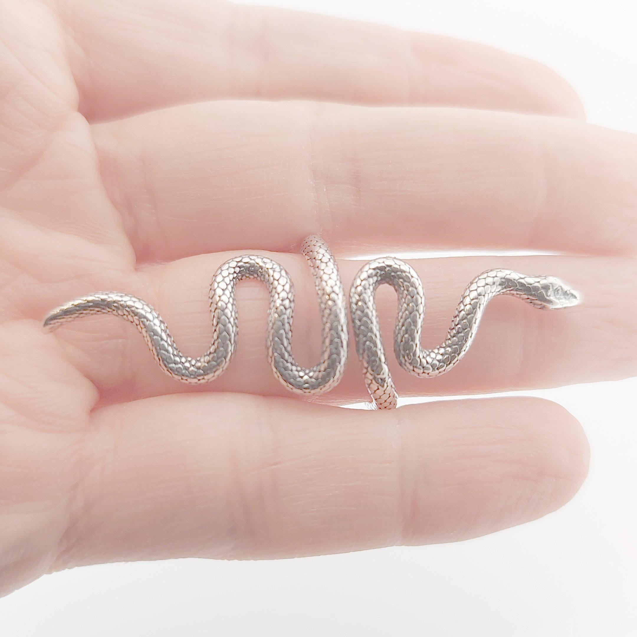 Sterling Silver Snake Ring, Greek Mythology Inspired, Vintage Style