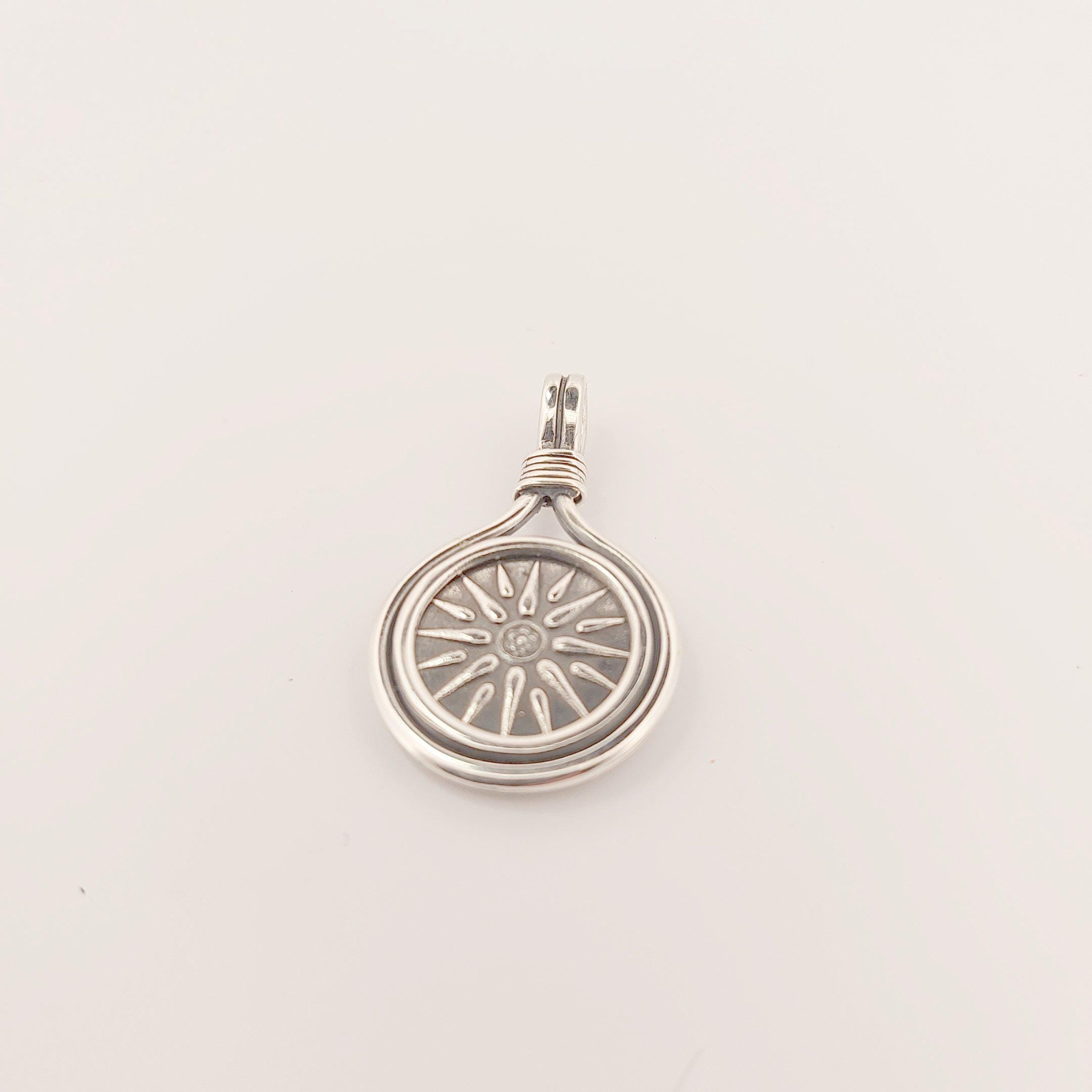 Vergina Star Pendant: Sterling Silver Macedonian Sun, Ancient Greek Jewelry