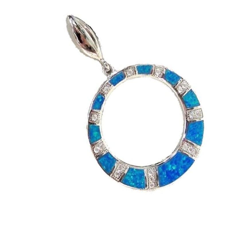 Blue Opal Sterling Silver Dangle Earrings: Greek Artisan Jewelry