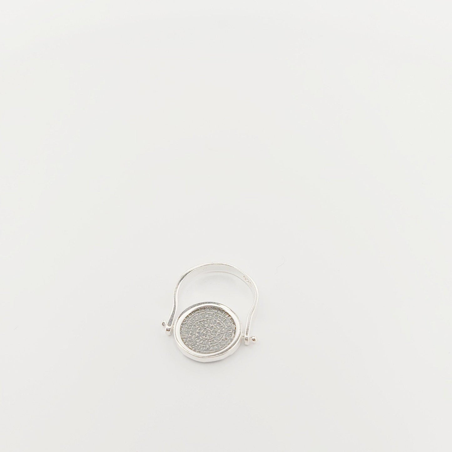 Phaistos Disc Silver Ring, Ancient Greek Design, Statement Ring