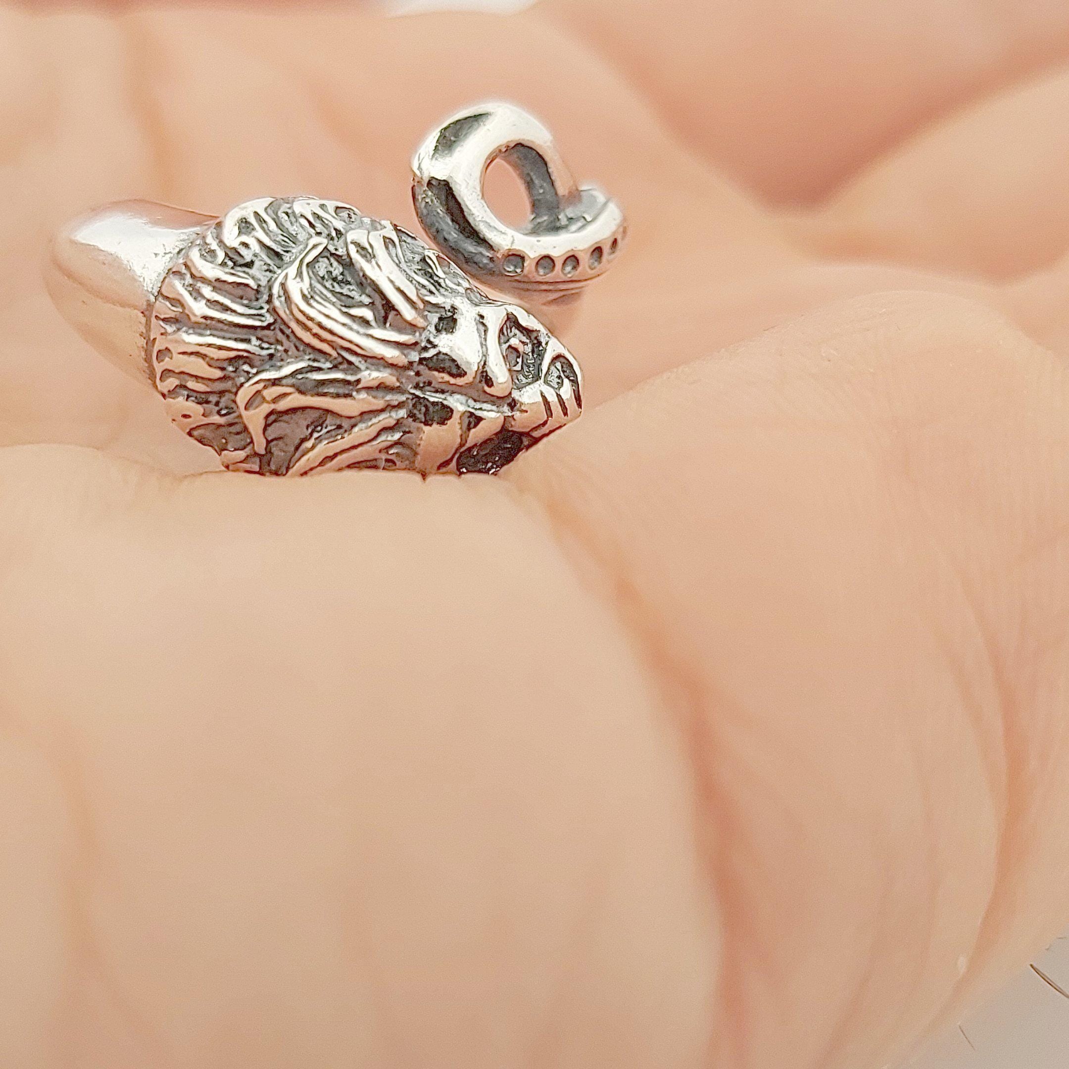 Lion Head Ring: Greek Mythology Inspired Silver Statement Ring
