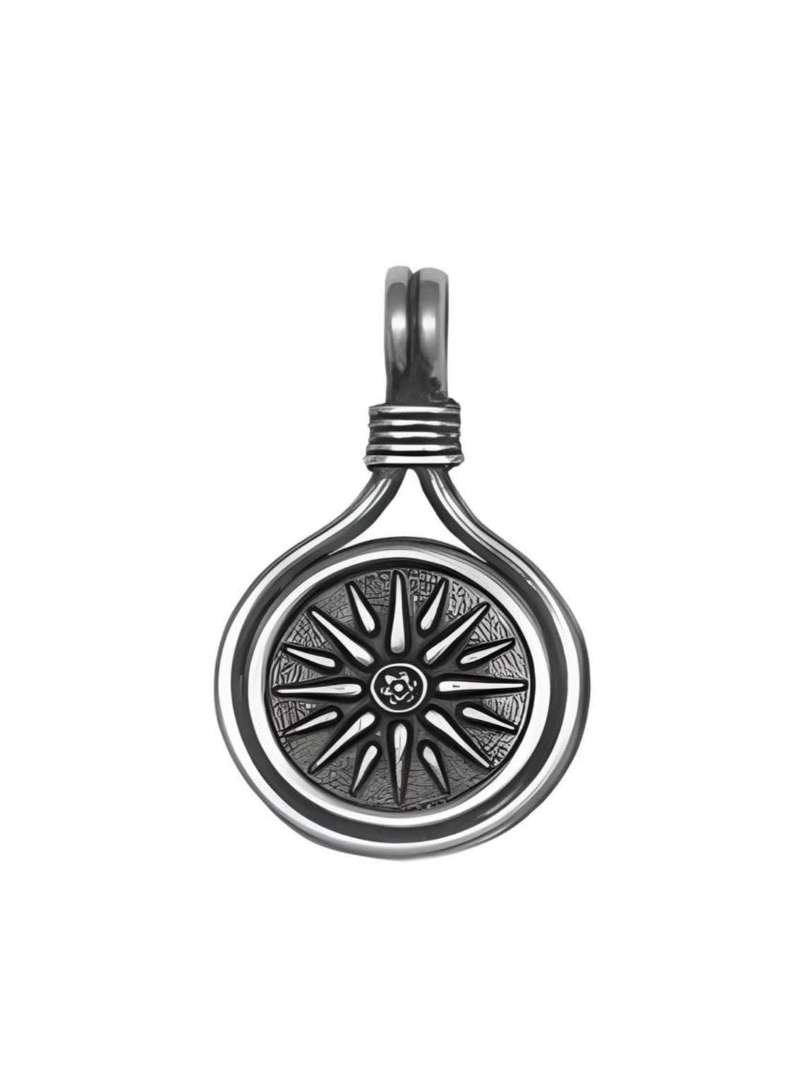 Vergina Star Pendant: Sterling Silver Macedonian Sun, Ancient Greek Jewelry