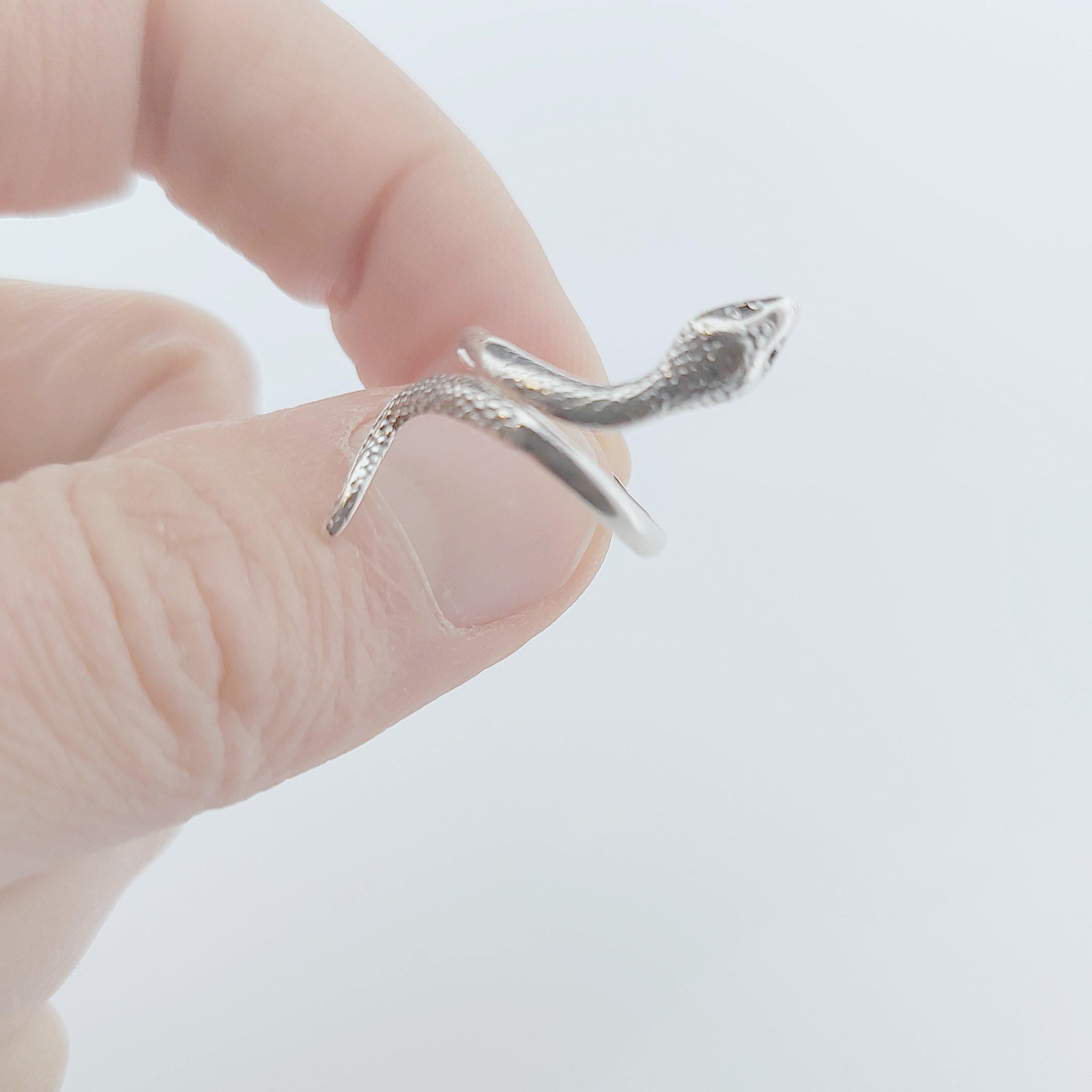 Sterling Silver Snake Ring, Ancient Greek Collection, Women's Statement Ring
