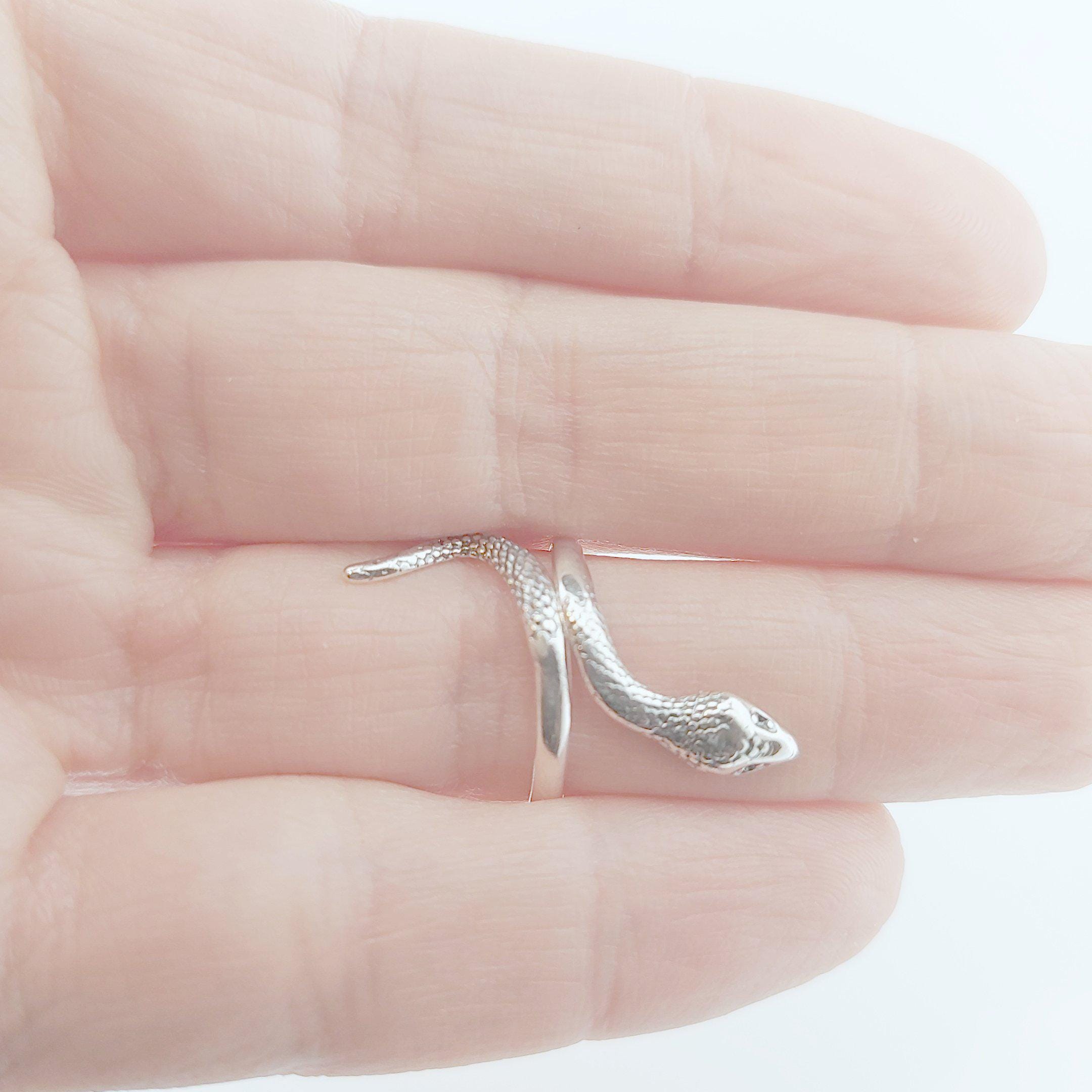 Sterling Silver Snake Ring, Ancient Greek Collection, Women's Statement Ring
