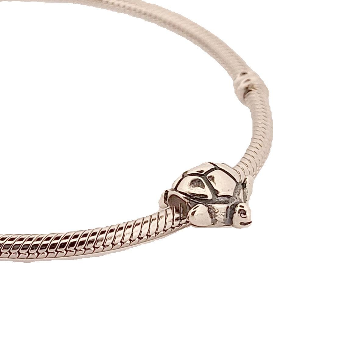 Greek Turtle, Silver Charm for Bracelet, Fits Pandora Bracelets