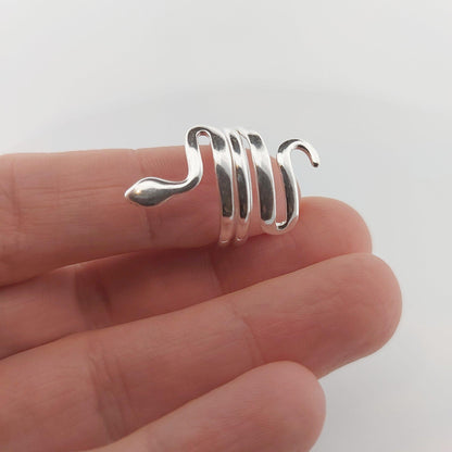 Snake Ring, Sterling Silver, Greek Mythology Statement Ring