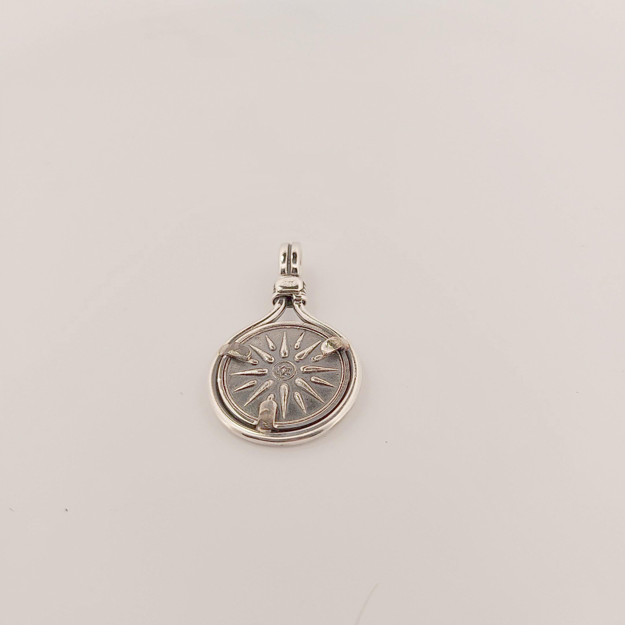 Vergina Star Pendant: Sterling Silver Macedonian Sun, Ancient Greek Jewelry