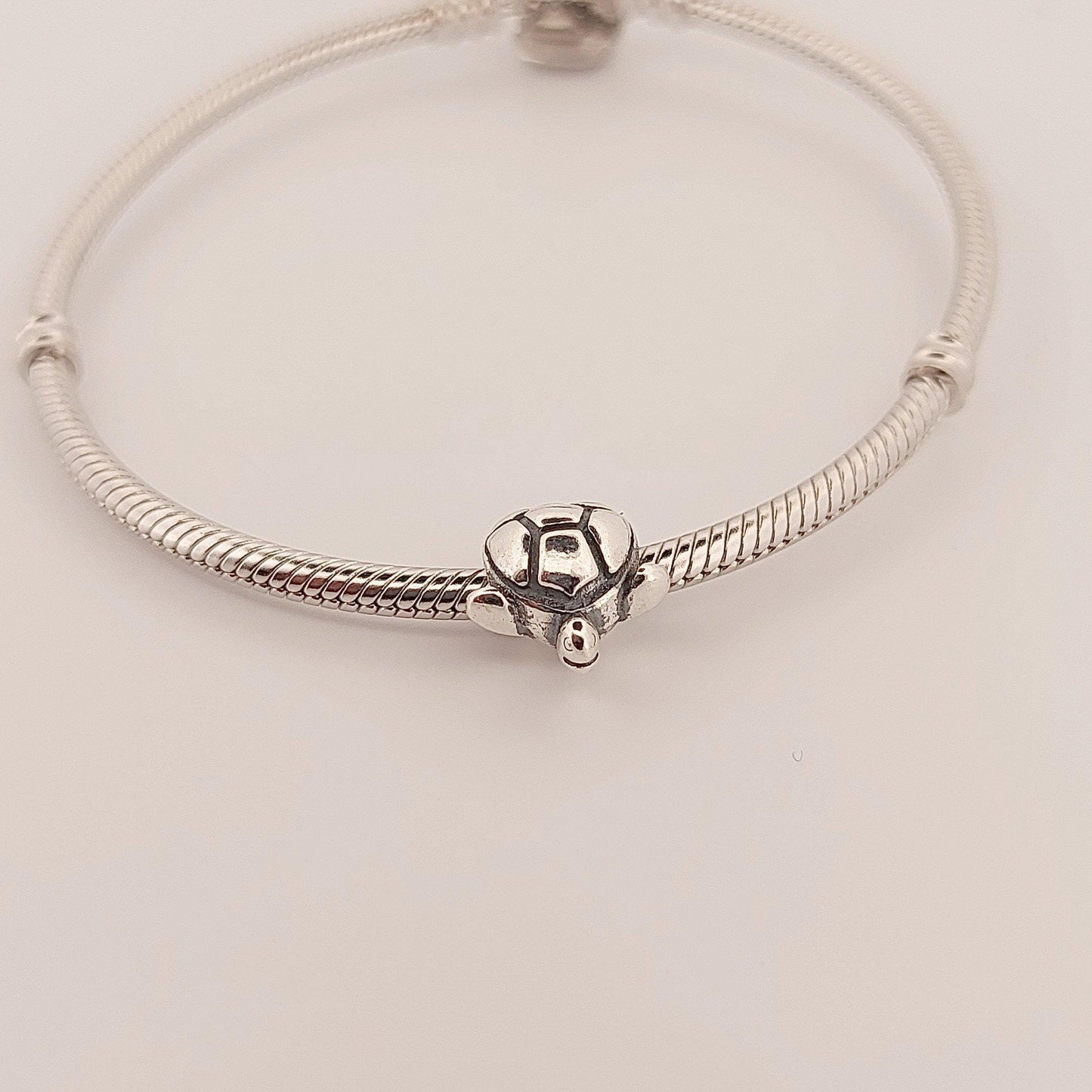 Greek Turtle, Silver Charm for Bracelet, Fits Pandora Bracelets