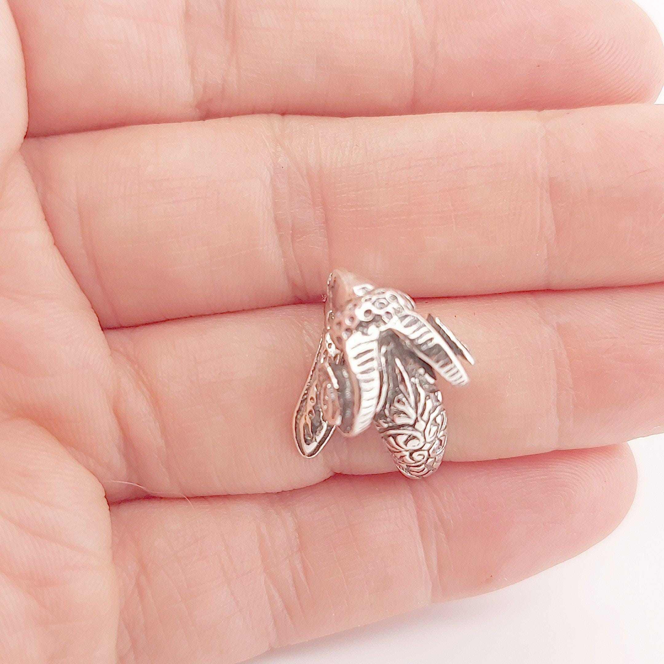 Silver Ram Head Ring: Adjustable Greek Mythology Statement Ring