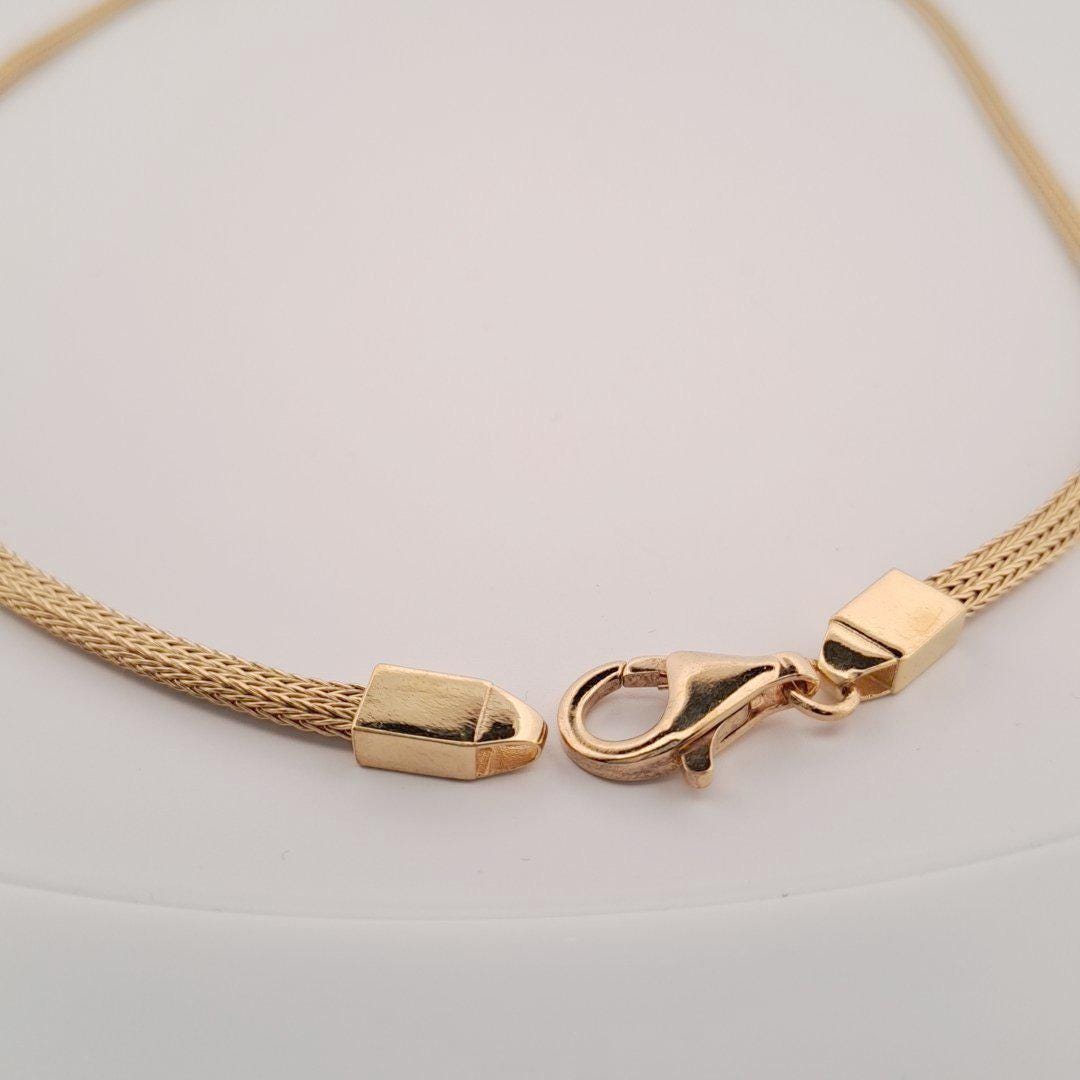 Gold Plated Necklace – Greek Key Jewelry with Byzantine Chain & Layered Gold Chains