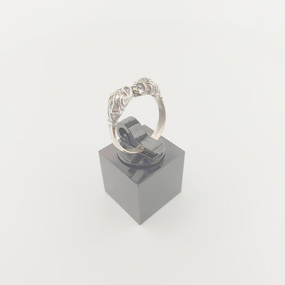 Double Head Lion Ring, Greek Mythology Inspired Silver Ring