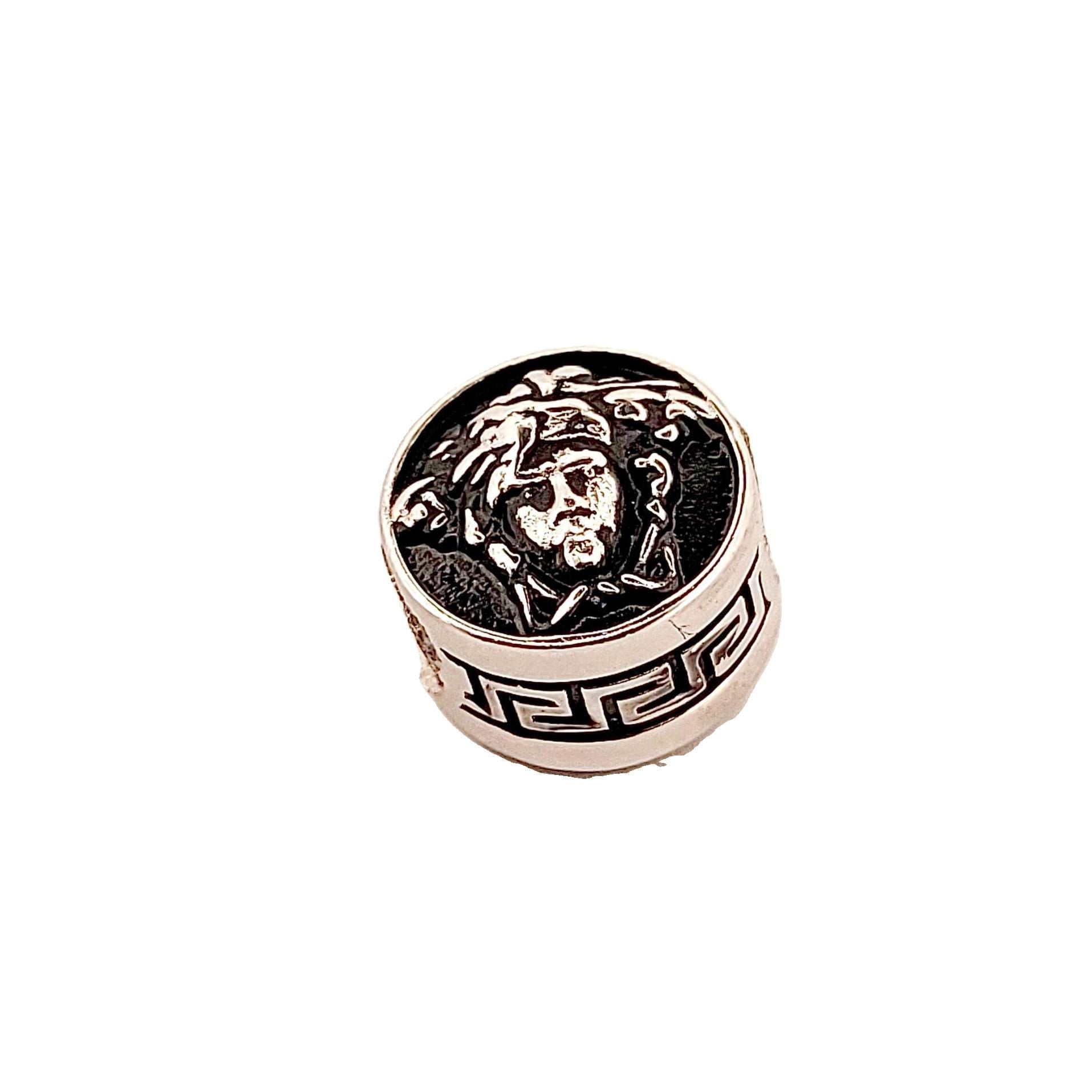 Medusa Silver Charm: Greek Mythology Bead for Pandora Bracelets