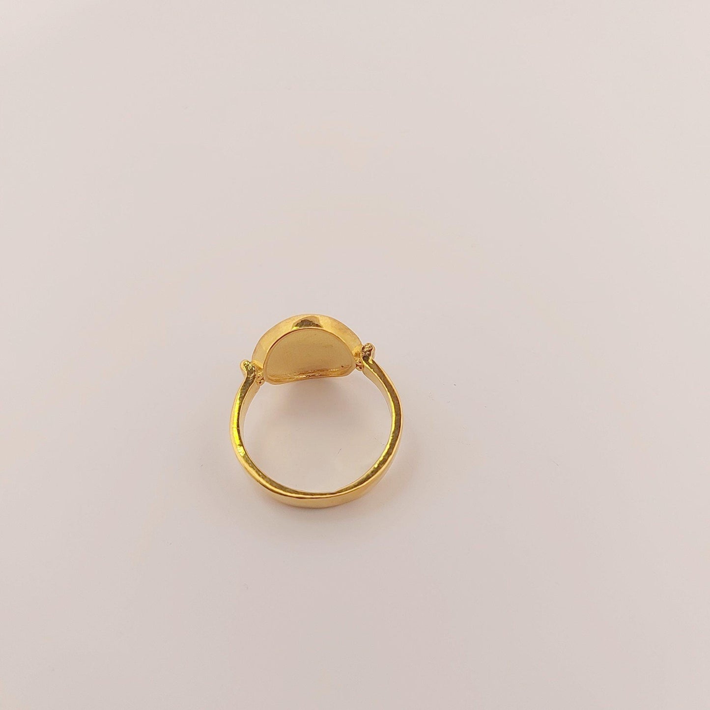 Parthenon Temple Ring, Silver Gold Plated, Acropolis Design, Statement Ring