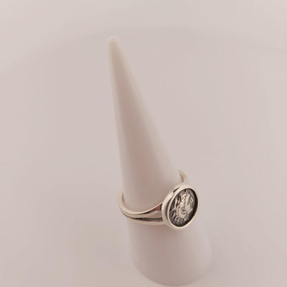 Alexander the Great Ring, Silver Ring with Greek History Coin Design