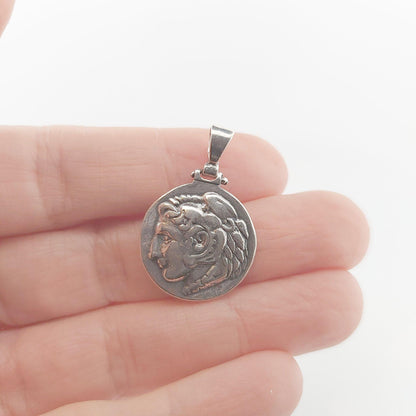Sterling Silver Vergina Sun Pendant: Ancient Greek Macedonia Jewelry