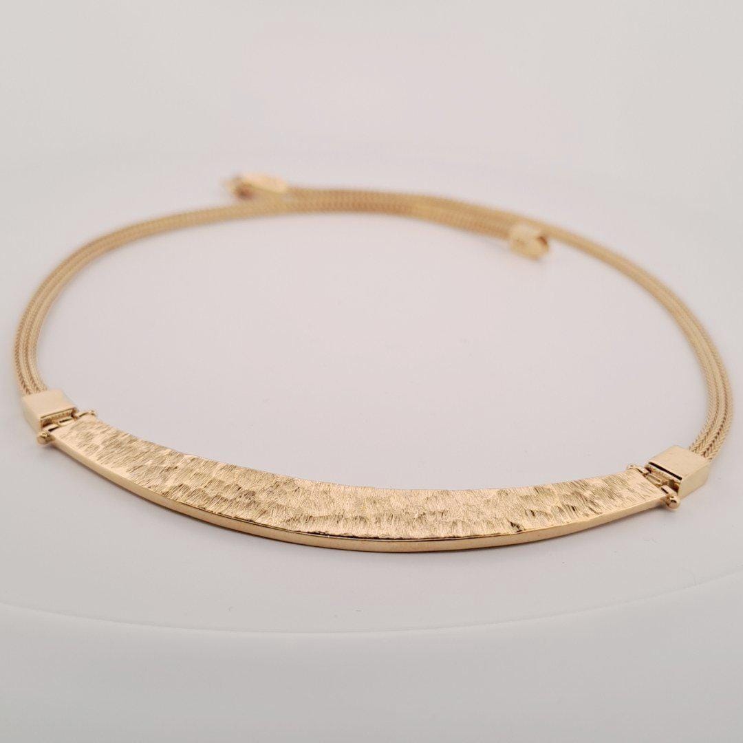 Gold Plated Necklace – Greek Key Jewelry with Byzantine Chain & Layered Gold Chains
