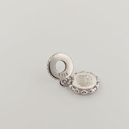 Greek Temple Parthenon Acropolis, Silver Charm for Bracelet, Fits Pandora Bracelets