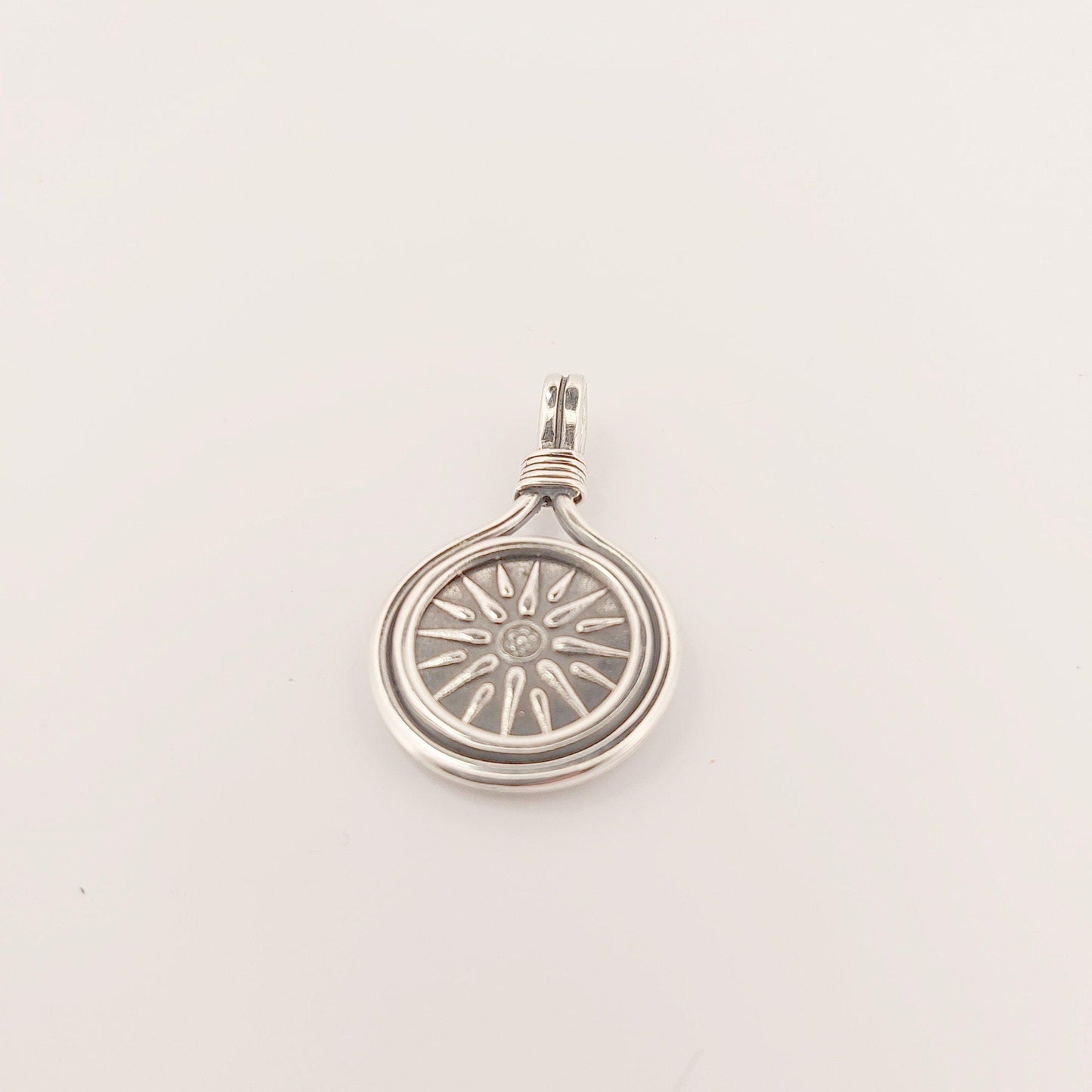 Vergina Star Pendant: Sterling Silver Macedonian Sun, Ancient Greek Jewelry