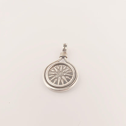 Vergina Star Pendant: Sterling Silver Macedonian Sun, Ancient Greek Jewelry