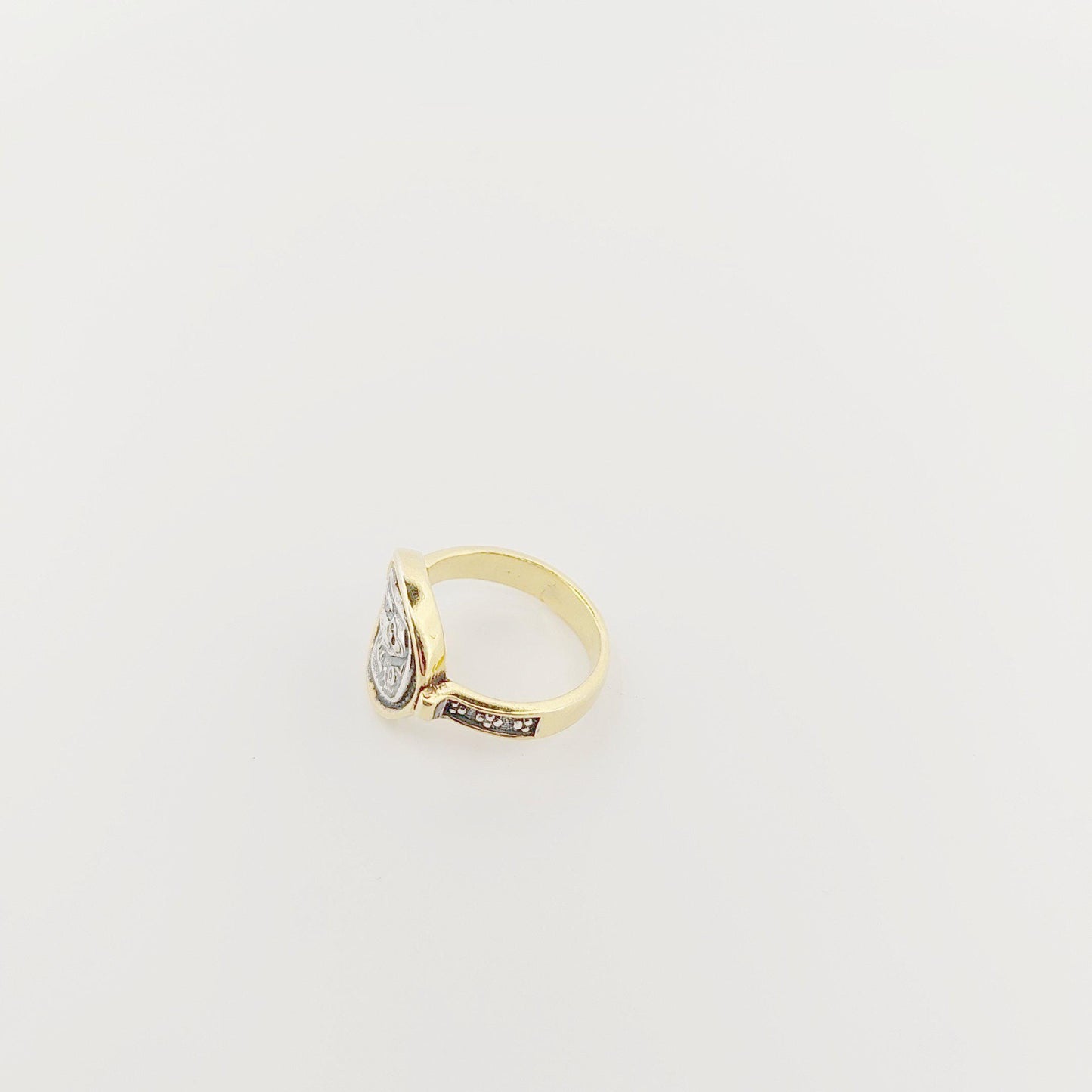 Athena's Owl Ring, Silver Gold Plated Greek Ancient Design Statement Ring