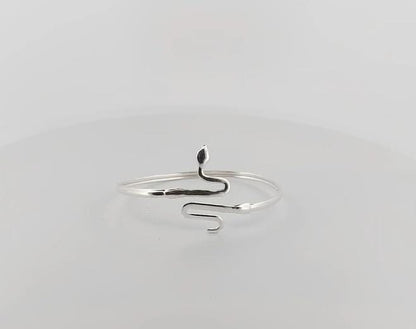 Sterling Silver Snake Bracelet, Greek Mythology Inspired Design