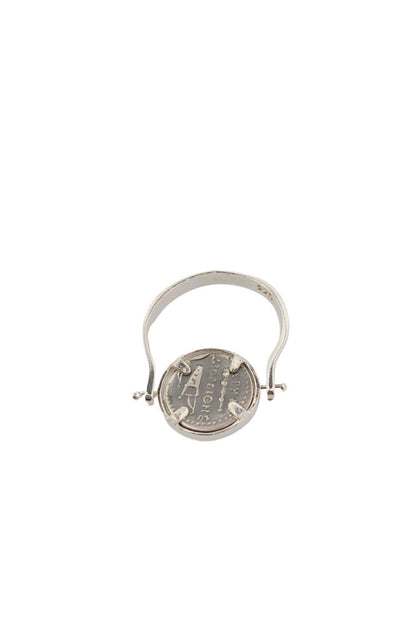 Alexander the Great Ring, Sterling Silver 925, Greek History Coin Design